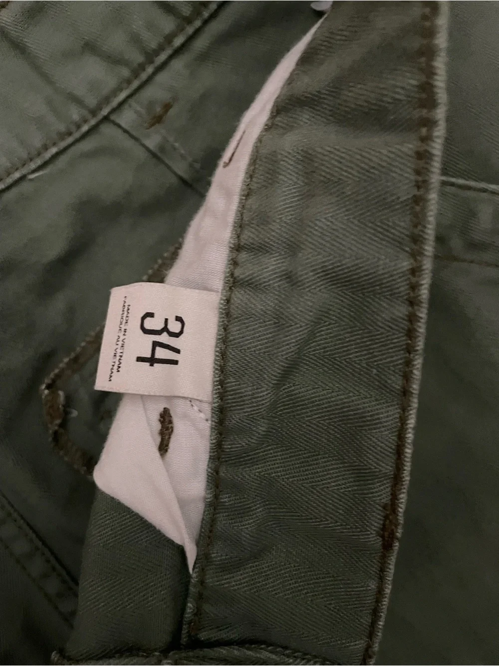 Urban Outfitters Men's BDG Olive Khaki Cargo Pants Size 34